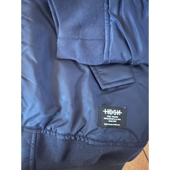 NWT Hudson M $228 Full Zip Mid-weight Navy Jacket Pockets - Picture 3 of 8